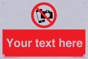 Custom No filming or photography